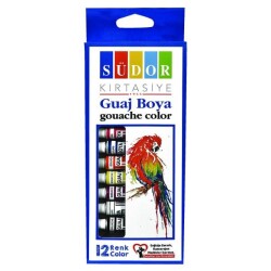 Südor Guaj Boya 12 Renk x 9 ml. Tüp - 1