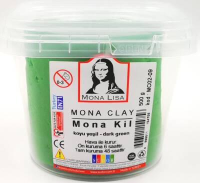 Südor Mona Clay Modelleme Kili 500gr. Koyu Yeşil - 1