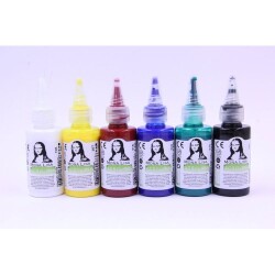 Südor Mona Lisa Acryl Ink Akrilik Mürekkep 6 Renk x 30 ml - 1