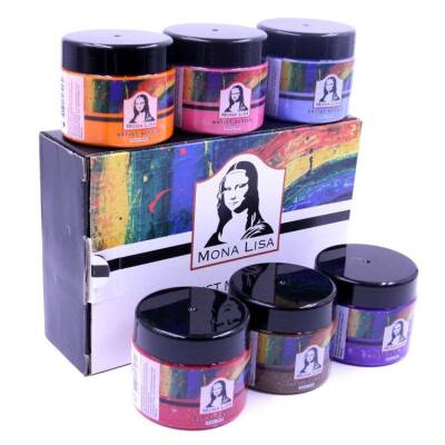 Südor Mona Lisa Akrilik Boya 6 Renk x 125 ml Ara Renkler - 1