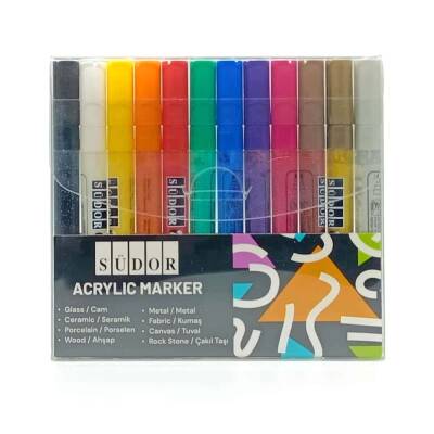 Südor Mona Lisa Akrilik Marker 12 Renk 3 mm - 2