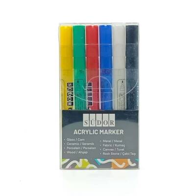 Südor Mona Lisa Akrilik Marker 6 Renk 3 mm - 2