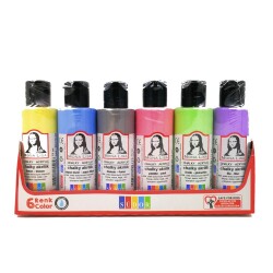 Südor Mona Lisa Chalky Akrilik Boya 6 Pastel Renk x 70 ml Şişe - 1