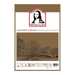 Südor Mona Lisa Eskiz Defteri Kraft Telli A3 120 gr 50 yp - 1