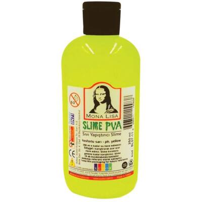 Südor Mona Lisa Slime Jeli 250 ml. Fosforlu Sarı - 1