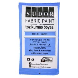 Südor Toz Kumaş Boyası Mavi - 1