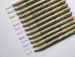 Superior Brush Color Fırça Uçlu Kalem 12 Renk Set - 1
