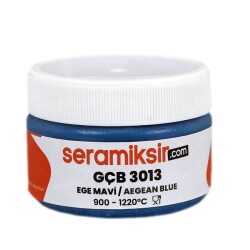 Superior Sır Altı Dekor Boyası (Çini, Seramik, Porselen) GÇB 3013 Ege Mavi 50 gr - 2