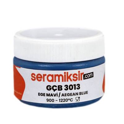 Superior Sır Altı Dekor Boyası (Çini, Seramik, Porselen) GÇB 3013 Ege Mavi 50 gr - 2