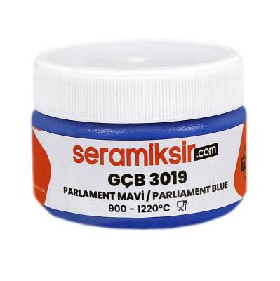 Superior Sır Altı Dekor Boyası (Çini, Seramik, Porselen) GÇB 3019 Parlament Mavi 50 gr - 2