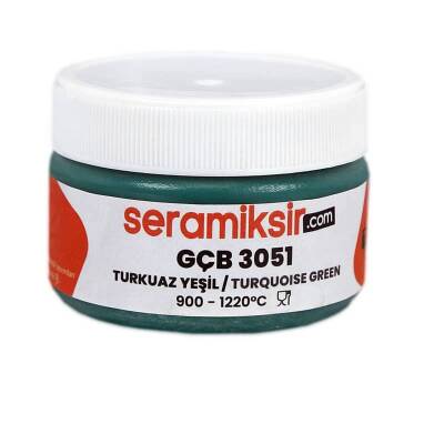Superior Sır Altı Dekor Boyası (Çini, Seramik, Porselen) GÇB 3051 Turkuaz Yeşil 50 gr - 2