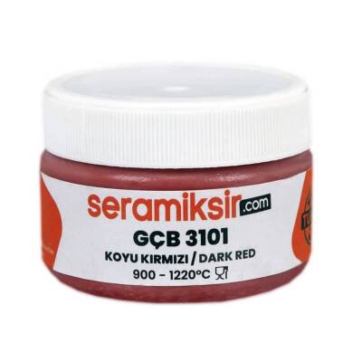 Superior Sır Altı Dekor Boyası (Çini, Seramik, Porselen) GÇB 3101 Koyu Kırmızı 50 gr - 2
