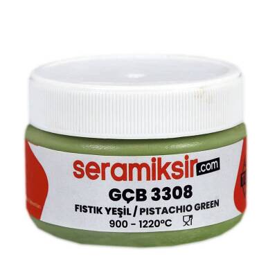 Superior Sır Altı Dekor Boyası (Çini, Seramik, Porselen) GÇB 3308 Fıstık Yeşil 50 gr - 2