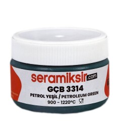 Superior Sır Altı Dekor Boyası (Çini, Seramik, Porselen) GÇB 3314 Petrol Yeşil 50 gr - 2