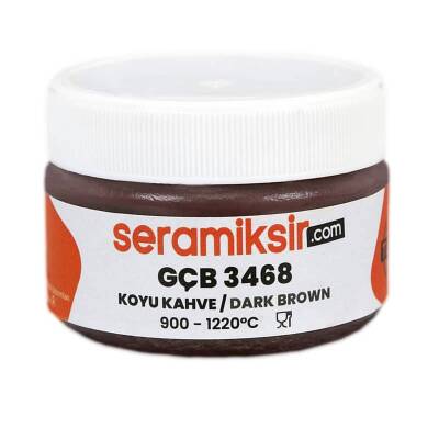 Superior Sır Altı Dekor Boyası (Çini, Seramik, Porselen) GÇB 3468 Koyu Kahve 50 gr - 2