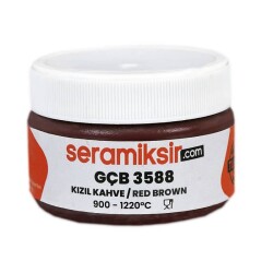 Superior Sır Altı Dekor Boyası (Çini, Seramik, Porselen) GÇB 3588 Kızıl Kahve 50 gr - 2