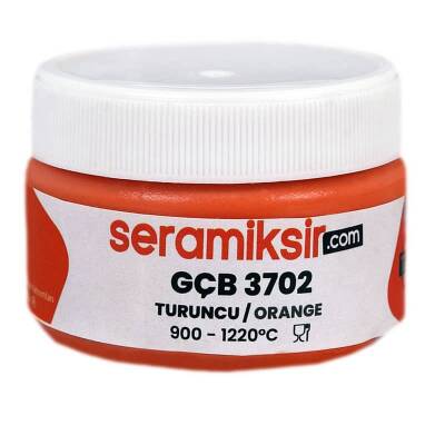Superior Sır Altı Dekor Boyası (Çini, Seramik, Porselen) GÇB 3702 Turuncu 50 gr - 2