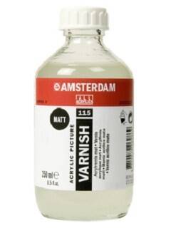 Talens Amsterdam Acrylic Varnish Matt 115 Mat Akrilik Boya Verniği 250 ml. - 1