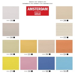 Talens Amsterdam Akrilik Boya 12 Renk x 20 ml Set Pastels - 3