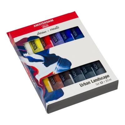 Talens Amsterdam Akrilik Boya 12 Renk x 20 ml Set Urban Landscape - 2