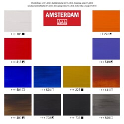 Talens Amsterdam Akrilik Boya 12 Renk x 20 ml Set Urban Landscape - 3