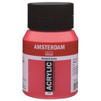 Talens Amsterdam Akrilik Boya 500 ml. 317 Transparent Red Medium - 1