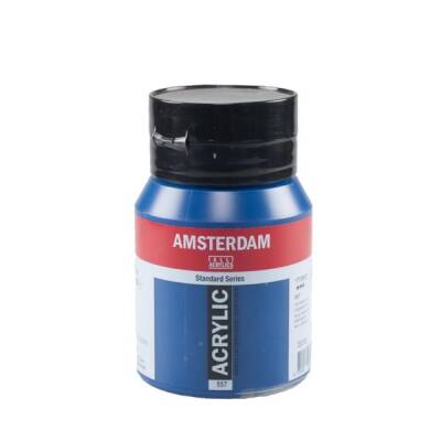 Talens Amsterdam Akrilik Boya 500 ml. 557 Greenish Blue - 1