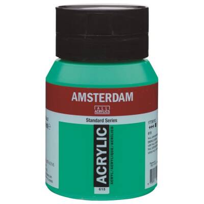 Talens Amsterdam Akrilik Boya 500 ml. 615 Emerald Green - 1