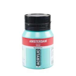 Talens Amsterdam Akrilik Boya 500 ml. 661 Turquoise Green - 1