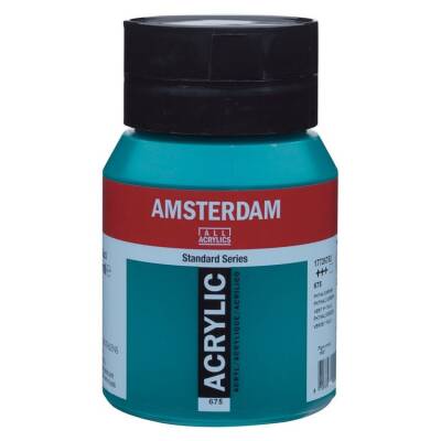 Talens Amsterdam Akrilik Boya 500 ml. 675 Phthalo Green - 1
