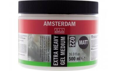 Talens Amsterdam Extra Heavy Gel Medium Matt 022 Extra Kuvvetli Jel Medyum Mat 500 ml - 1
