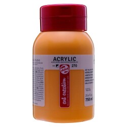 Talens Art Creation Akrilik Boya 750 ml. 270 Azo Yellow Deep - 1