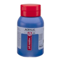 Talens Art Creation Akrilik Boya 750 ml. 570 Phthalo Blue - 1