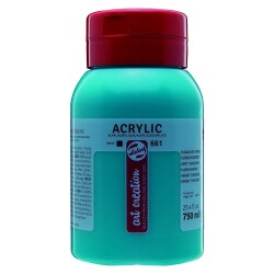 Talens Art Creation Akrilik Boya 750 ml. 661 Turquoise Green - 1