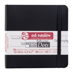 Talens Art Creation Sketchbook Dots Noktalı Eskiz Defteri Yumuşak Kapak 80 gr 12x12 cm 80 yp - 1