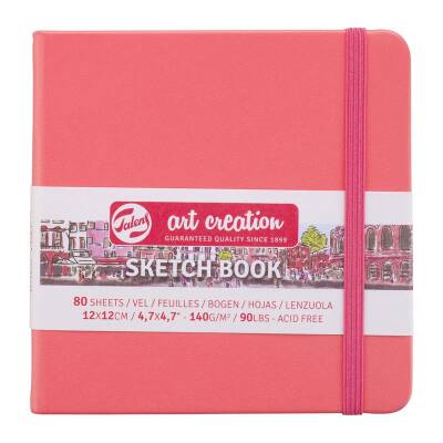 Talens Art Creation Sketchbook Sert Kapak Eskiz Defteri 140 gr 12x12 cm 80 yp SOMON - 1