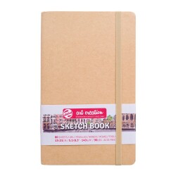 Talens Art Creation Sketchbook Sert Kapak Eskiz Defteri 140 gr 13x21 cm 80 yp KRAFT - 1