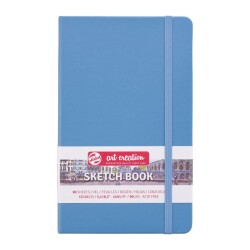 Talens Art Creation Sketchbook Sert Kapak Eskiz Defteri 140 gr 13x21 cm 80 yp MAVİ - 1