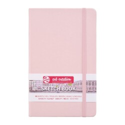 Talens Art Creation Sketchbook Sert Kapak Eskiz Defteri 140 gr 13x21 cm 80 yp PEMBE - 1
