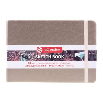 Talens Art Creation Sketchbook Sert Kapak Eskiz Defteri 140 gr 21x14,8 cm 80 yp CHAMPAGNE - 1