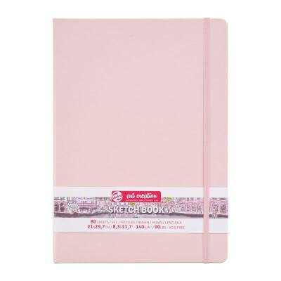 Talens Art Creation Sketchbook Sert Kapak Eskiz Defteri 140 gr 21x29,7 cm 80 yp PEMBE - 1