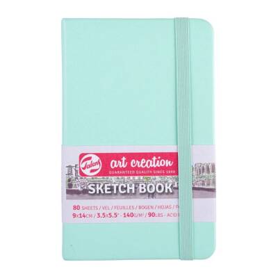 Talens Art Creation Sketchbook Sert Kapak Eskiz Defteri 140 gr 9x14 cm 80 yp FRESH MINT - 1