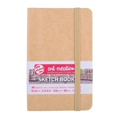 Talens Art Creation Sketchbook Sert Kapak Eskiz Defteri 140 gr 9x14 cm 80 yp KRAFT - 1