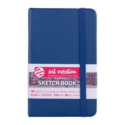 Talens Art Creation Sketchbook Sert Kapak Eskiz Defteri 140 gr 9x14 cm 80 yp NAVY BLUE - 1