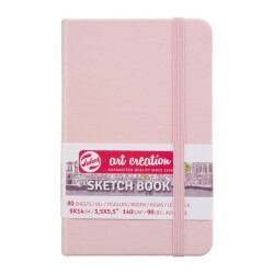 Talens Art Creation Sketchbook Sert Kapak Eskiz Defteri 140 gr 9x14 cm 80 yp PEMBE - 1