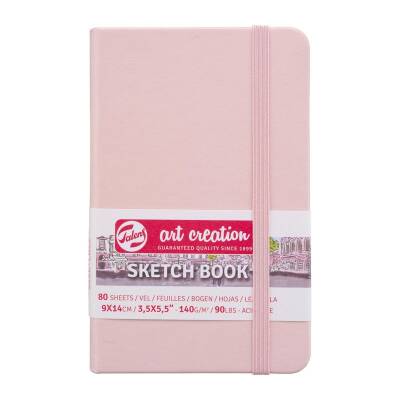 Talens Art Creation Sketchbook Sert Kapak Eskiz Defteri 140 gr 9x14 cm 80 yp PEMBE - 1