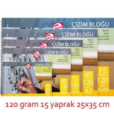 Talens Çizim Bloğu 120 gr 15 yp 25x35 cm. - 1