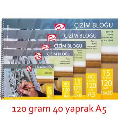 Talens Çizim Bloğu 120 gr 40 yp A5 - 1