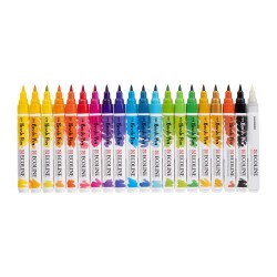 Talens Ecoline Brush Pen Fırça Uçlu Kalem 20 Renk Set N - 1