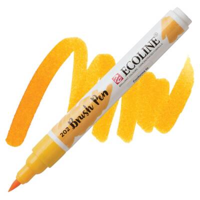 Talens Ecoline Brush Pen Fırça Uçlu Kalem 202 Deep Yellow - 1